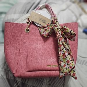 Steve Madden Pink Faux Leather Purse NWT